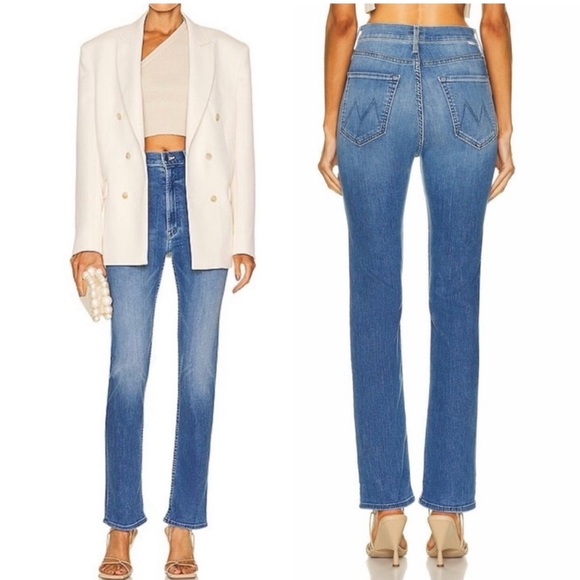 Mother Jeans High Waisted Rider Skimp In Sorry I’m Staring